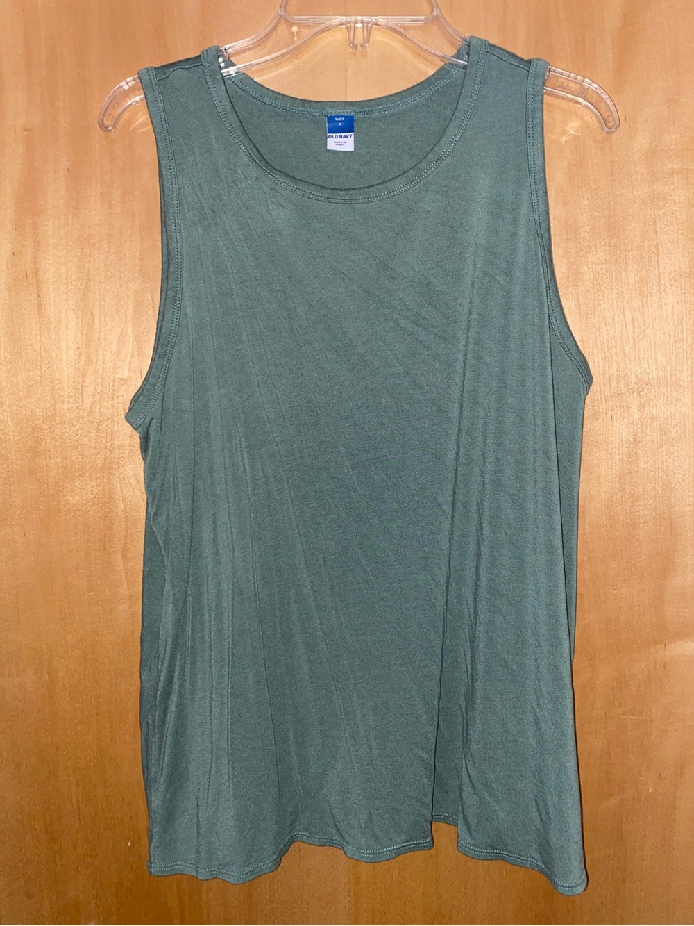 Old Navy Luxe Sleeveless Tank Top Dried Herb Green Size Medium